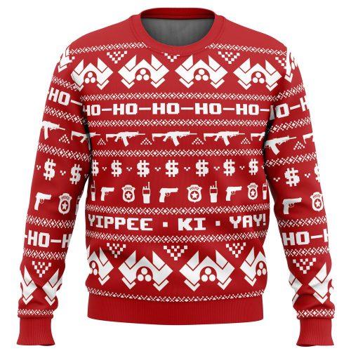 Get Festive in McClane Winter Die Hard Ugly Christmas Sweater - Perfect for Holiday Fun!