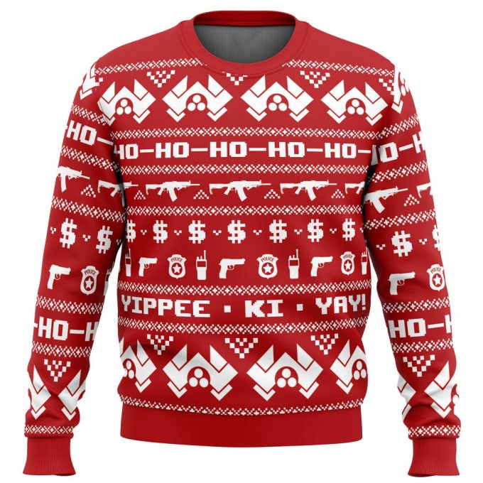 Get Festive in McClane Winter Die Hard Ugly Christmas Sweater – Perfect for Holiday Fun!