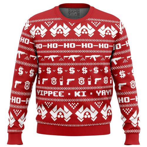 Get Festive with McClane Winter Die Hard Ugly Christmas Sweater – Perfect Holiday Attire!
