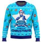 Mega Man Mega Christmas Ugly Sweater: Festive Holiday Apparel for Gaming Fans