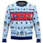 Mega Man Mega Holiday Ugly Christmas Sweater – Festive Gaming Apparel for Gamers