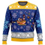 Mega Merry Christmas Mega Man Ugly Sweater: Festive & Fun Holiday Apparel!
