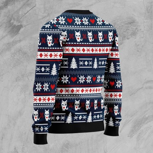 Meowy Catmas Ugly Christmas Sweater – Funny Holiday Sweater Gifts for the Whole Family