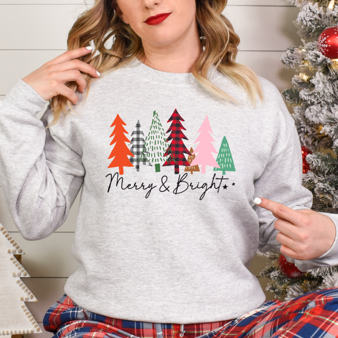 Merry & Bright Christmas Sweater: Festive and Stylish Holiday Attire