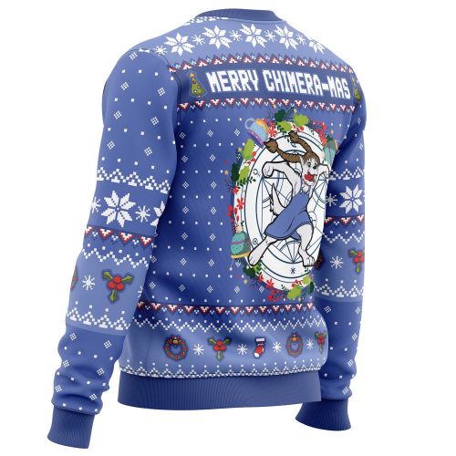 Merry Chimera-mas: Fullmetal Alchemist Christmas Sweater – Festive & Unique Anime-Inspired Design!