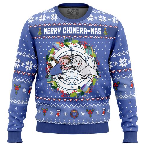 Merry Chimera-mas: Fullmetal Alchemist Christmas Sweater - Festive & Stylish Holiday Apparel
