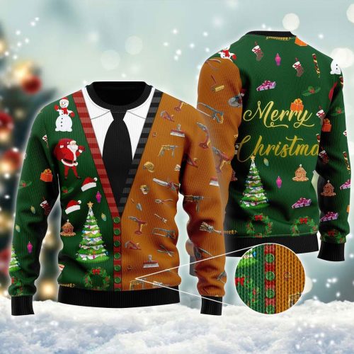 Merry Christmas Carpenter Ugly Sweater: Festive and Fun Holiday Apparel