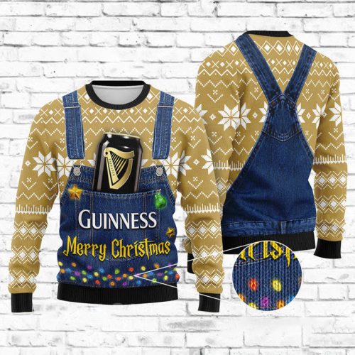 Merry Christmas Guinness Sweater: Festive & Stylish Holiday Apparel