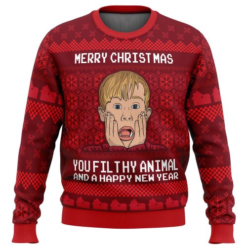 Merry Christmas Home Alone Ugly Sweater: Festive & Fun Holiday Attire!