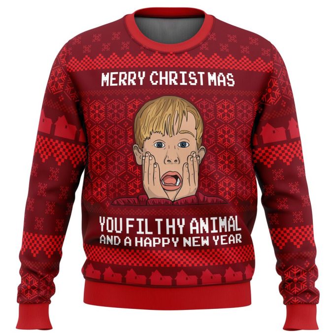 Merry Christmas Home Alone Ugly Sweater: Festive & Fun Holiday Attire!