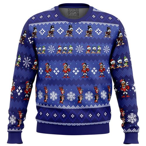 Get Festive with Uncle Scrooge DuckTales Ugly Christmas Sweater – Merry Christmas Delight!