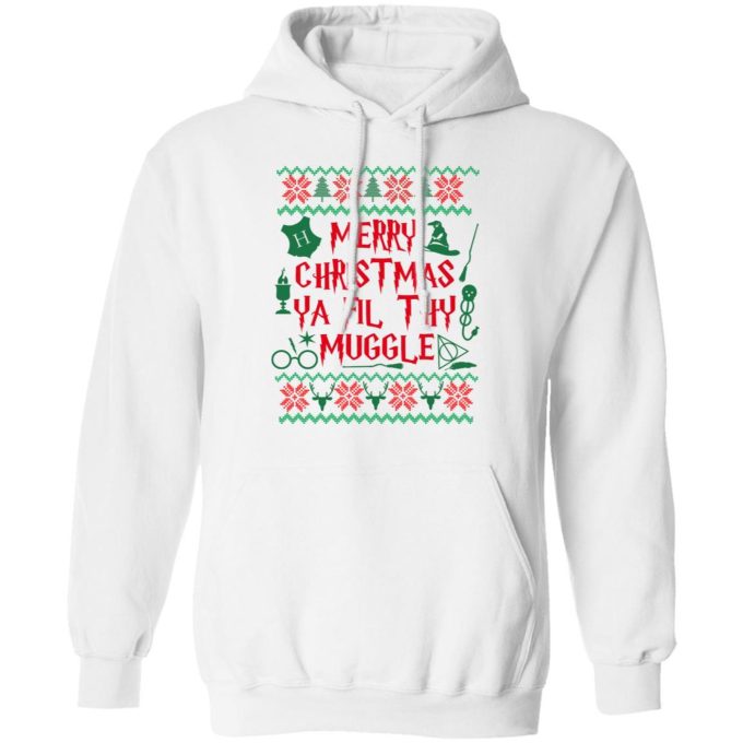 Merry Christmas Ya Filthy Muggle Harry Potter Movie Ugly Christmas Sweater, Long Sleeve