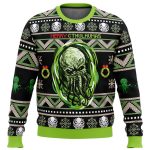 Merry Cthulhumas Ugly Christmas Sweater: Festive Cthulhu Design for Unique Holiday Style!