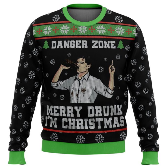 Merry Drunk I m Christmas Sterling Archer Sweater: Perfect Ugly Xmas Attire