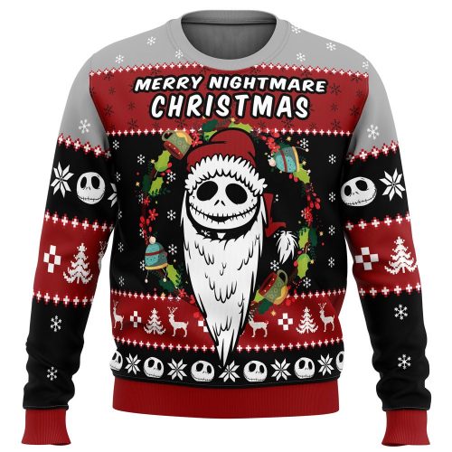 Merry Nightmare: The Nightmare Before Christmas Ugly Sweater - Festive & Trendy