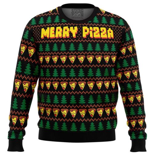 Get Festive with the Merry Pizza Ugly Christmas Sweater – Perfect for Holiday Fun!
