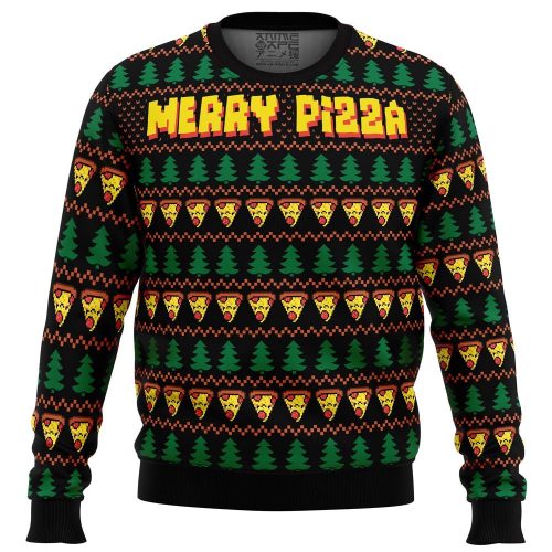 Get Festive with the Merry Pizza Ugly Christmas Sweater – Perfect for Holiday Fun!