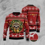 Merry Slothmas Ugly Christmas Sweater – Funny Family Holiday Sweater Gift