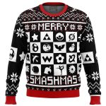 Merry Smashmas: Super Smash Bros Ugly Christmas Sweater – Festive & Fun Gaming Apparel