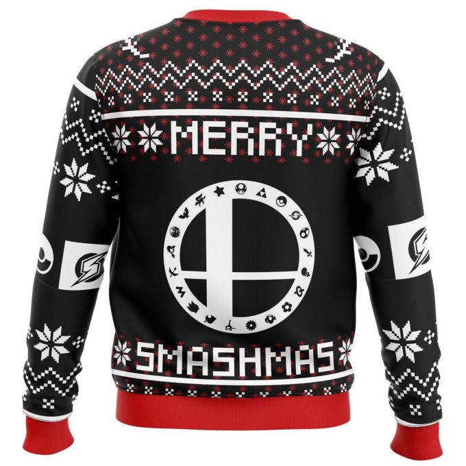 Merry Smashmas: Super Smash Bros Ugly Christmas Sweater – Festive & Fun Gaming Apparel