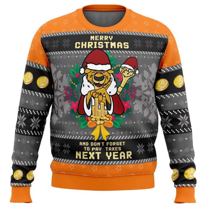 Merry Texas Christmas Robin Hood Ugly Sweater – Festive and Unique Holiday Attire