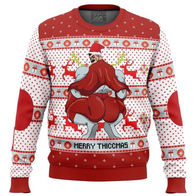 Get Festive with Merry Thiccmas Omni Man Invincible Ugly Christmas Sweater!