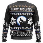 Merry Wolfmas Ugly Christmas Sweater – Howling Fun for a Festive Wolf-Themed Holiday!
