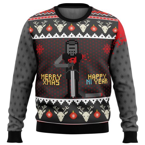 Merry Xmas & Happy Ni Year Monty Python Ugly Christmas Sweater - Festive & Funny Attire