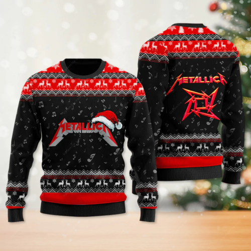 Metallica 3D Ugly Christmas Sweater - Perfect Present for the Ugliest Christmas Ever!