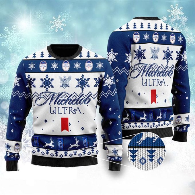 Get Festive with Michelob Ultra Christmas Sweater – Stylish Holiday Apparel for Beer Lovers!
