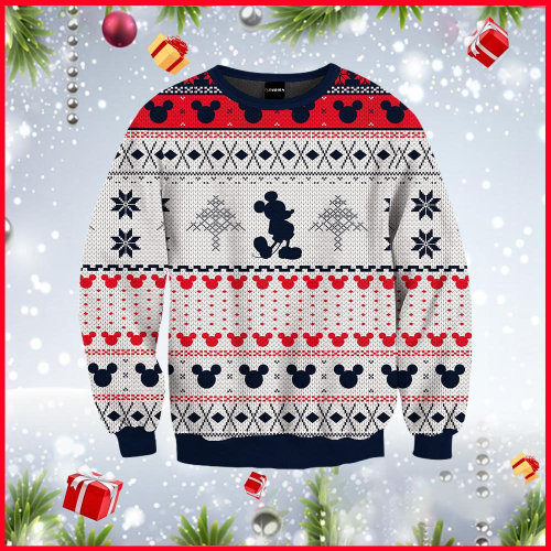 Disney Mickey Mouse Ugly Sweater – Perfect Christmas Gift for Disney Fans!