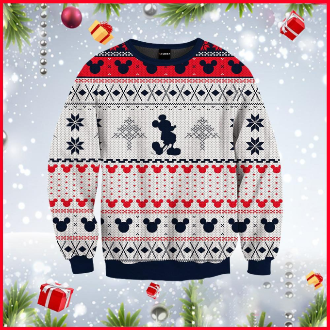 Disney Mickey Mouse Ugly Sweater – Perfect Christmas Gift for Disney Fans!