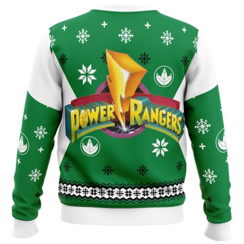 Mighty Morphin Power Rangers Green Ugly Christmas Sweater – Festive Attire for Fans!