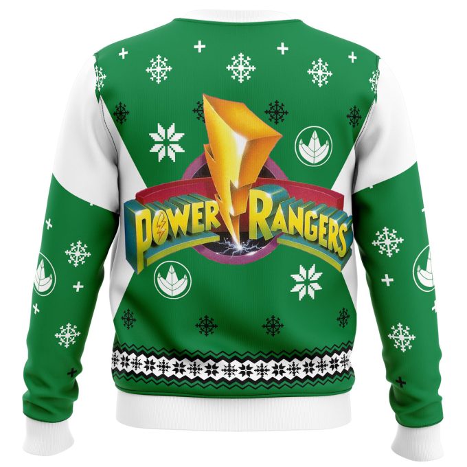 Mighty Morphin Power Rangers Green Ugly Christmas Sweater – Festive Attire for Fans!