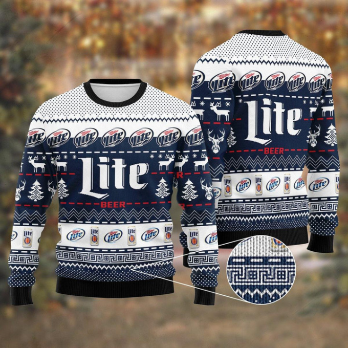 Get Festive with the Miller Lite Christmas Sweater – Perfect Holiday Apparel!