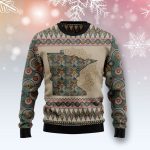 Merry & Memorable: Minnesota Mandala Ugly Christmas Sweater – Perfect Family Holiday Gift!