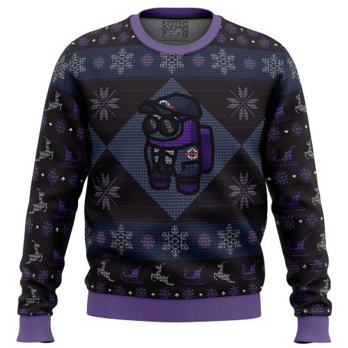 MIRA Security Guard Among Us Ugly Christmas Sweater: Festive Apparel for Game Lovers