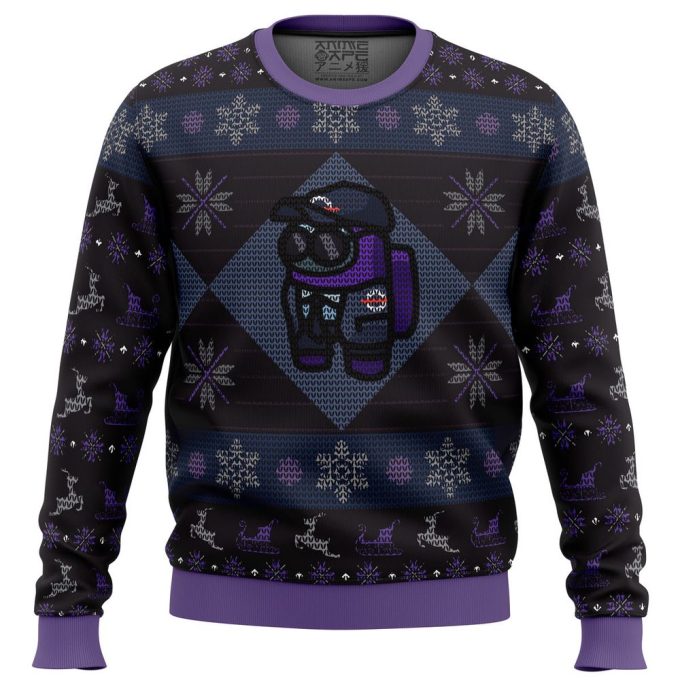 MIRA Security Guard Among Us Ugly Christmas Sweater: Festive Apparel for Game Lovers