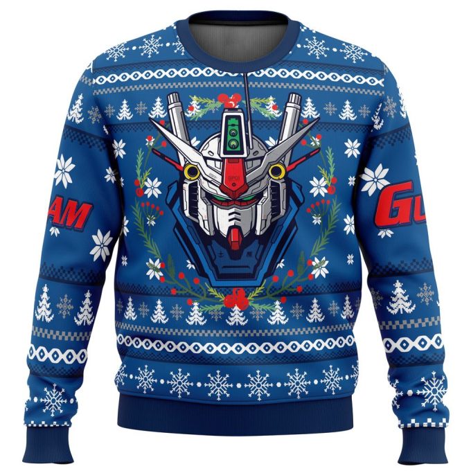 Get Festive with Mobile Suit RX 78 Gundam Ugly Christmas Sweater – Limited Edition Fun!