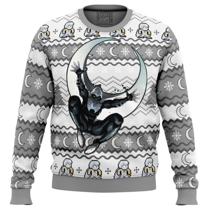 Moon Knight Ugly Christmas Sweater: Festive Marvel Apparel for a Memorable Holiday Look
