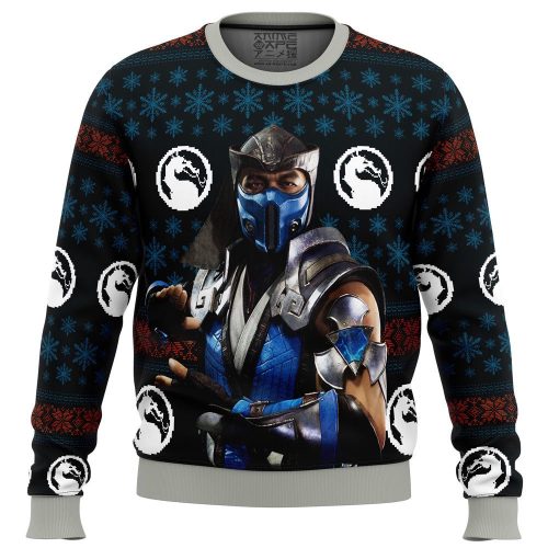 Mortal Kombat Sub Zero Ugly Christmas Sweater: Festive Gaming Gear for Fans!
