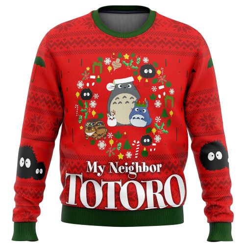 Get Festive with My Neighbor TOTORO CHRISTMAS Ugly Sweater – Limited Edition!