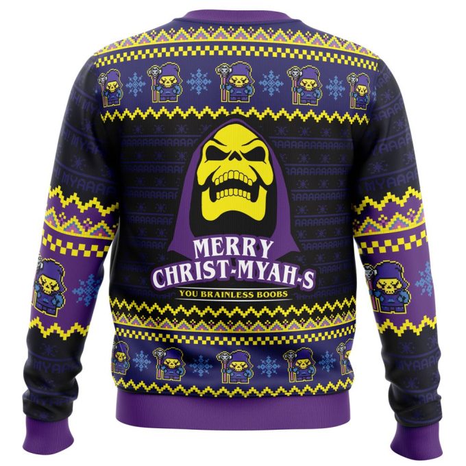 MYAH-rry Christ-MYAHs He-Man Ugly Christmas Sweater – Festive & Fun Holiday Apparel