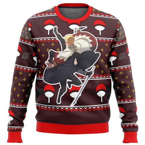 Naruto Sasuke Ugly Christmas Sweater: Festive Anime-Inspired Attire for the Holidays