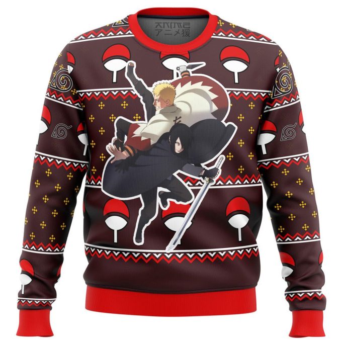 Naruto Sasuke Ugly Christmas Sweater: Festive & Stylish Anime-Inspired Attire!