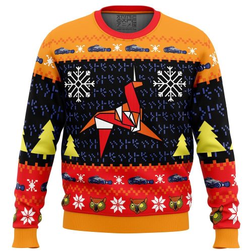 Nexus Xmas Blade Runner Ugly Christmas Sweater - Festive Sci-Fi Ugly Sweater for the Holidays