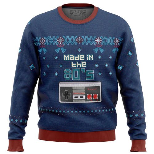 Retro Nintendo 80s Ugly Christmas Sweater: Vintage Gaming Fun!