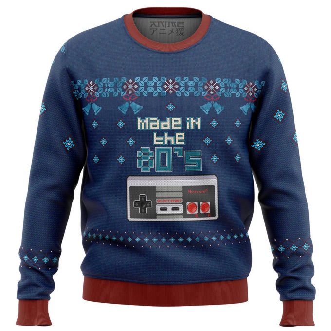 Retro Nintendo 80s Ugly Christmas Sweater: Vintage Gaming Fun!