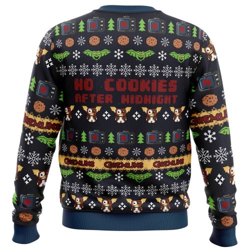 Get Festive with No Cookies After Midnight Gremlins Ugly Christmas Sweater