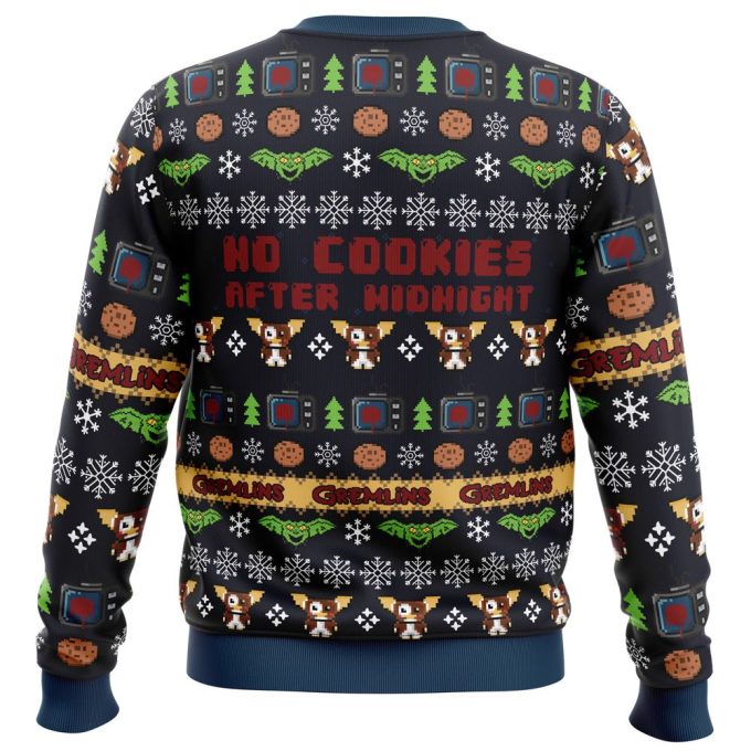 Get Festive with No Cookies After Midnight Gremlins Ugly Christmas Sweater